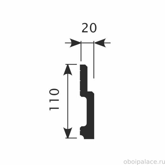 Плинтус напольный Cosca PX010