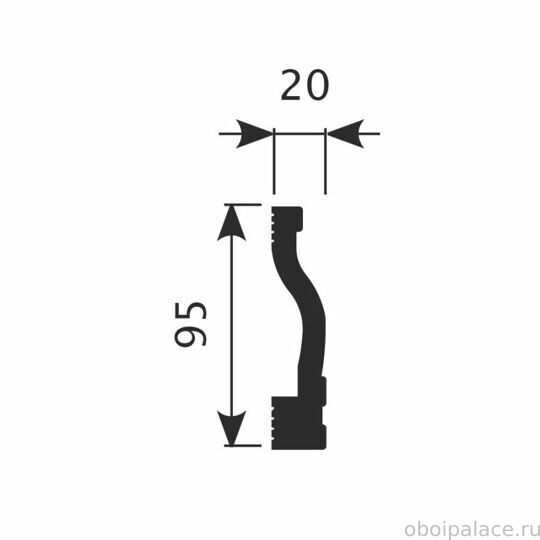 Плинтус напольный Cosca PX017