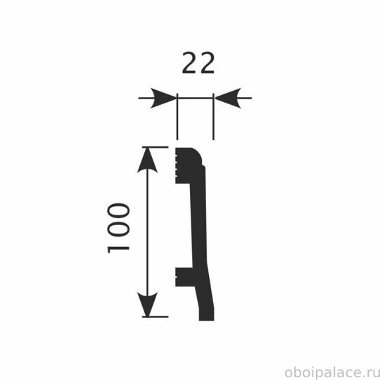 Плинтус напольный Cosca PX022